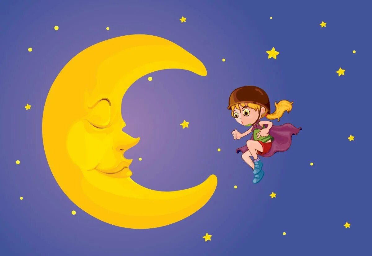 Изображение Луны для детей. Месяц ребенку. Луна картинка для детей. Изображение Лунды для детей.