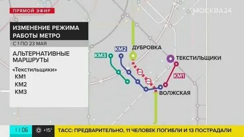 Схема люблинской линии метро