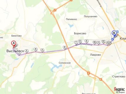 Автобус высоковск