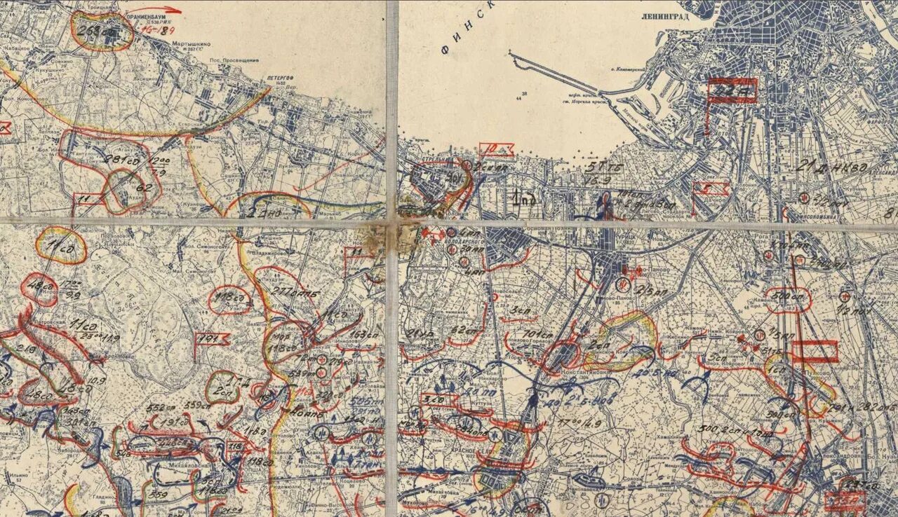 Военные районы санкт петербурга. Военная карта Ленинградской области 1942 года. Ораниенбаумский плацдарм 1941 карта. Карта Ленинградской области 1941. Карта боев Ораниенбаумский плацдарм.