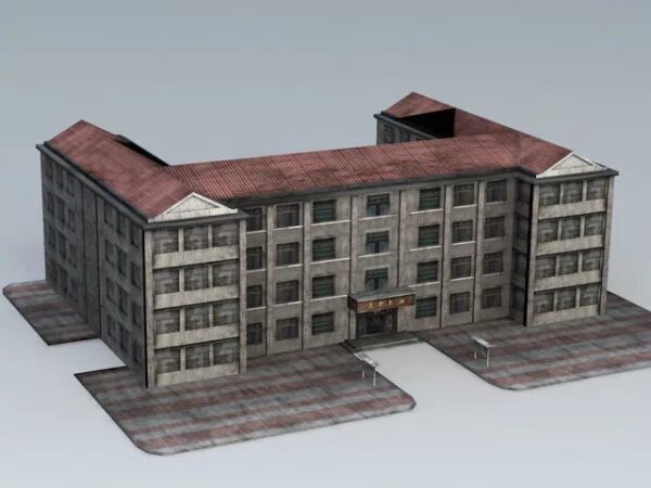 Модель здания школы. 3д моделирование школа кайноъ. 3d модель здания школы. 3д модель школы.