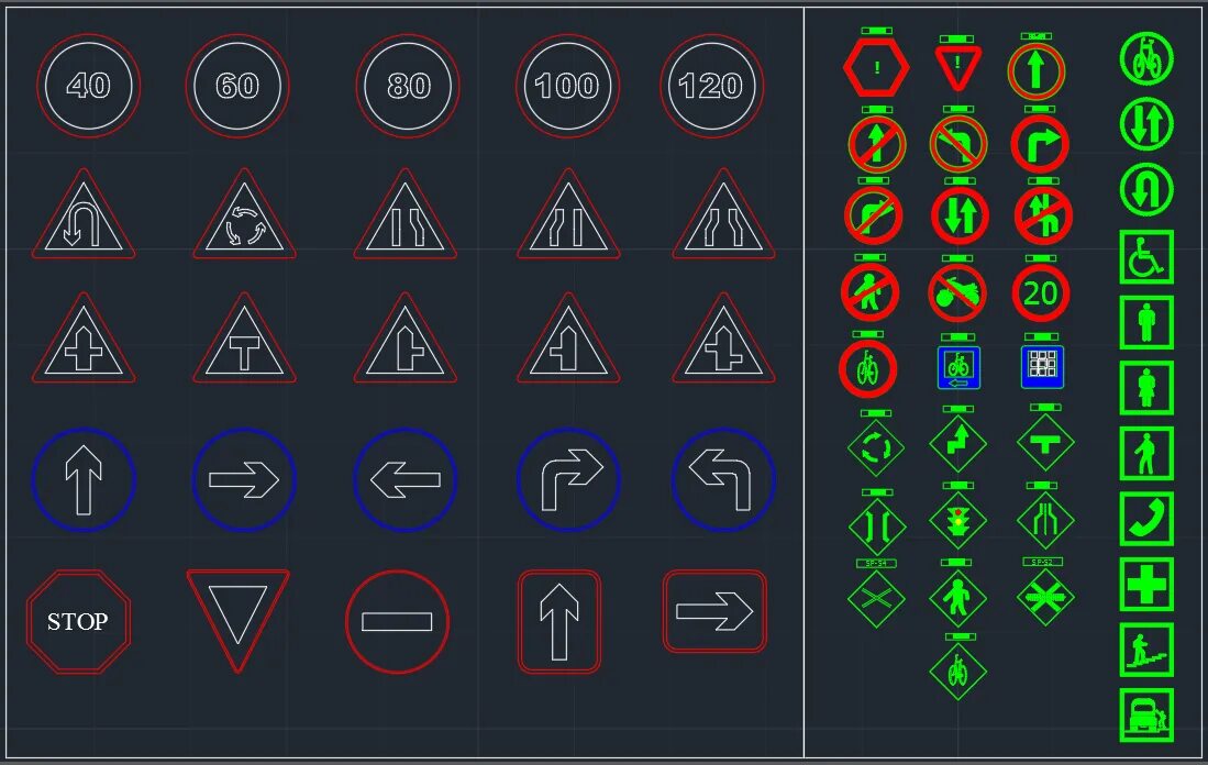 Символ autocad. Дорожные знаки для автокада. блоки дорожных знаков для autocad. значки дорожных знаков для автокада. автокад знак.