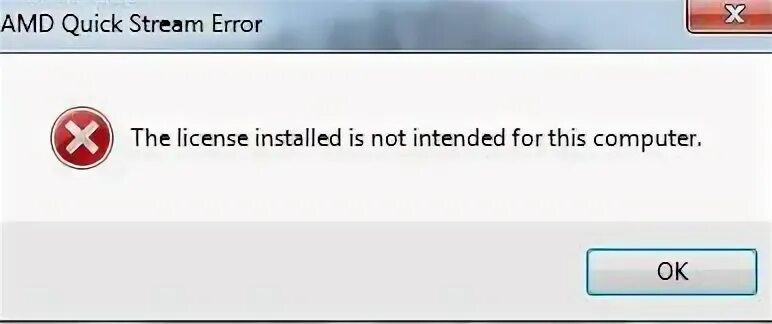 Amd error
