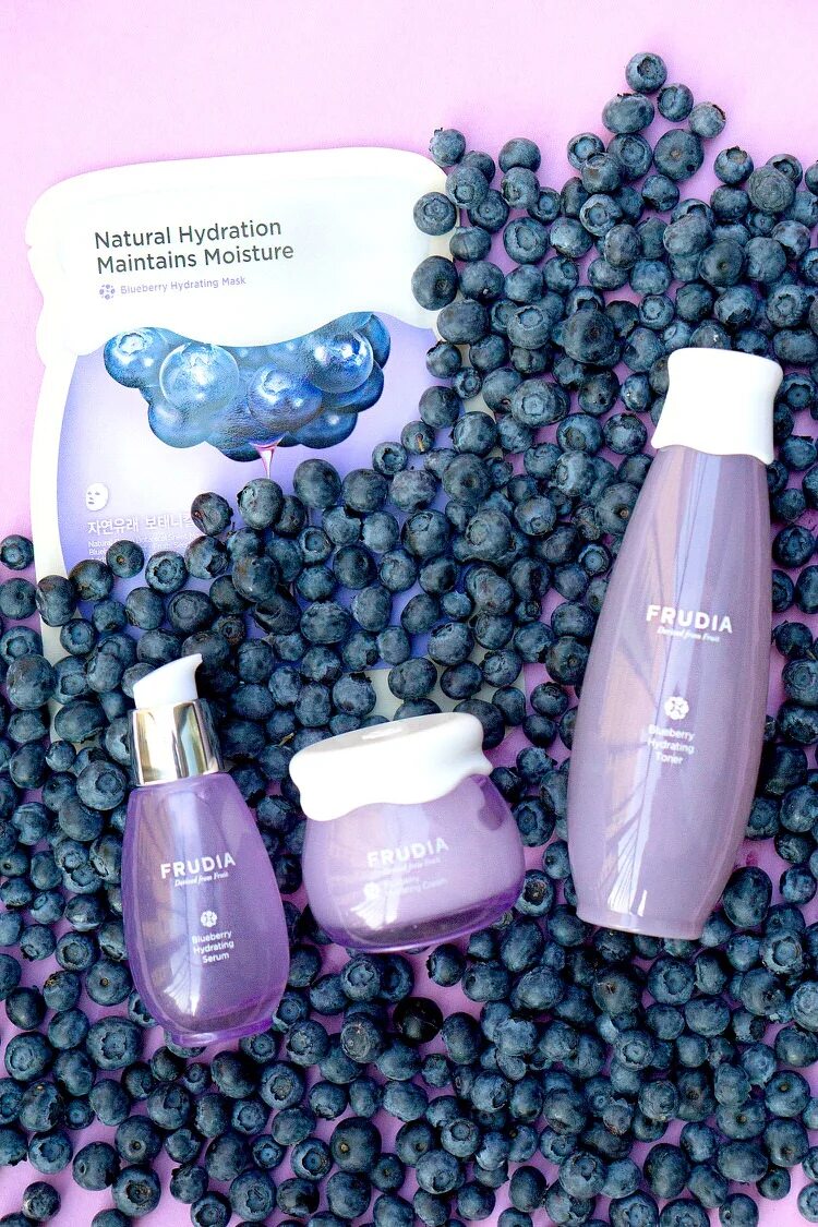 Косметика Frudia Корея. Frudia сыворотка с черникой. Frudia Blueberry Hydrating Serum 50g. Frudia сыворотка увлажняющая с черникой - Blueberry Hydrating Serum, 50г.