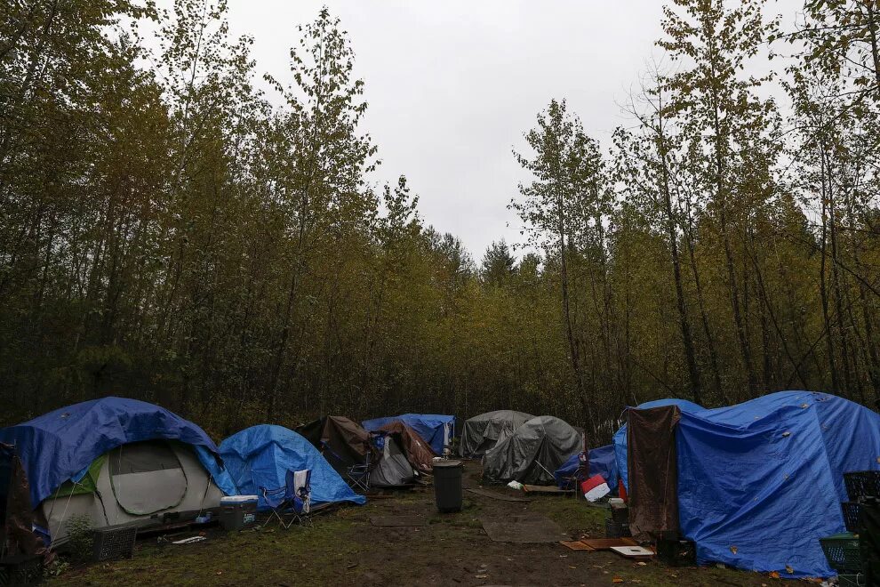 Поле бомжей. Палаточный лагерь бездомных в сша. палаточные лагеря бомжей в сша. палаточные городки бездомных в сша. палаточный лагерь бомжей лос-анджелес.