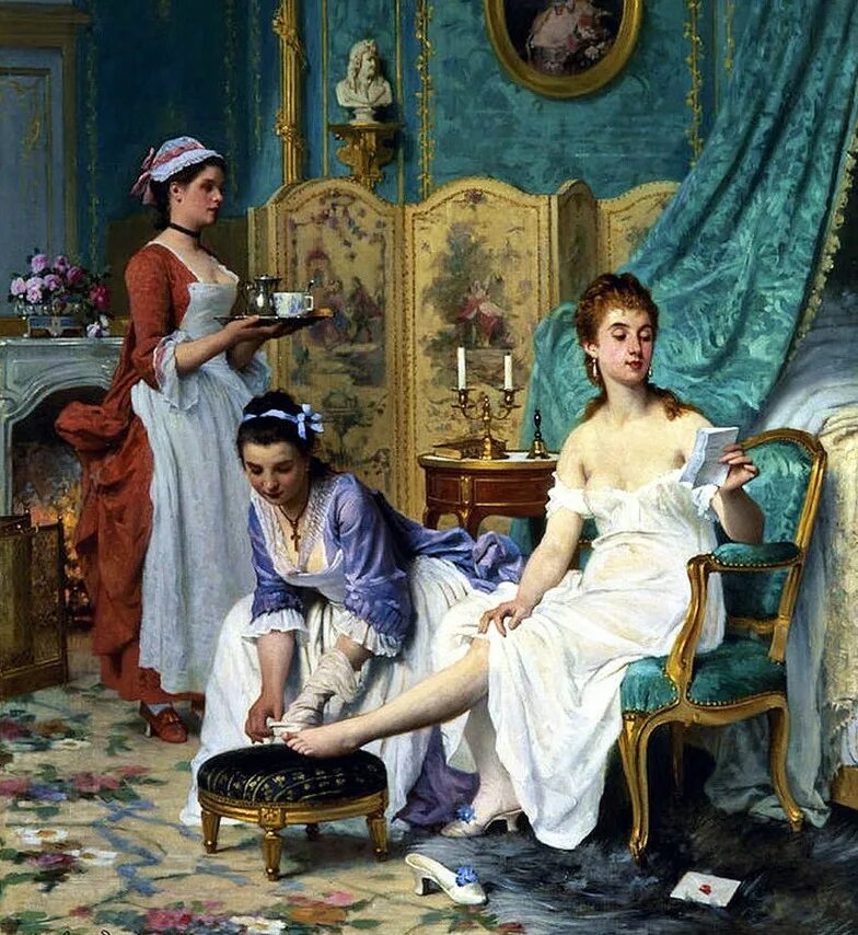 Рабыня царицы. Жозеф Каро (Joseph Caraud), 1821-1905. Художник Joseph Caraud. Художник Joseph Caraud (1821-1905). Французский живописец Joseph Caraud (1821 - 1905).