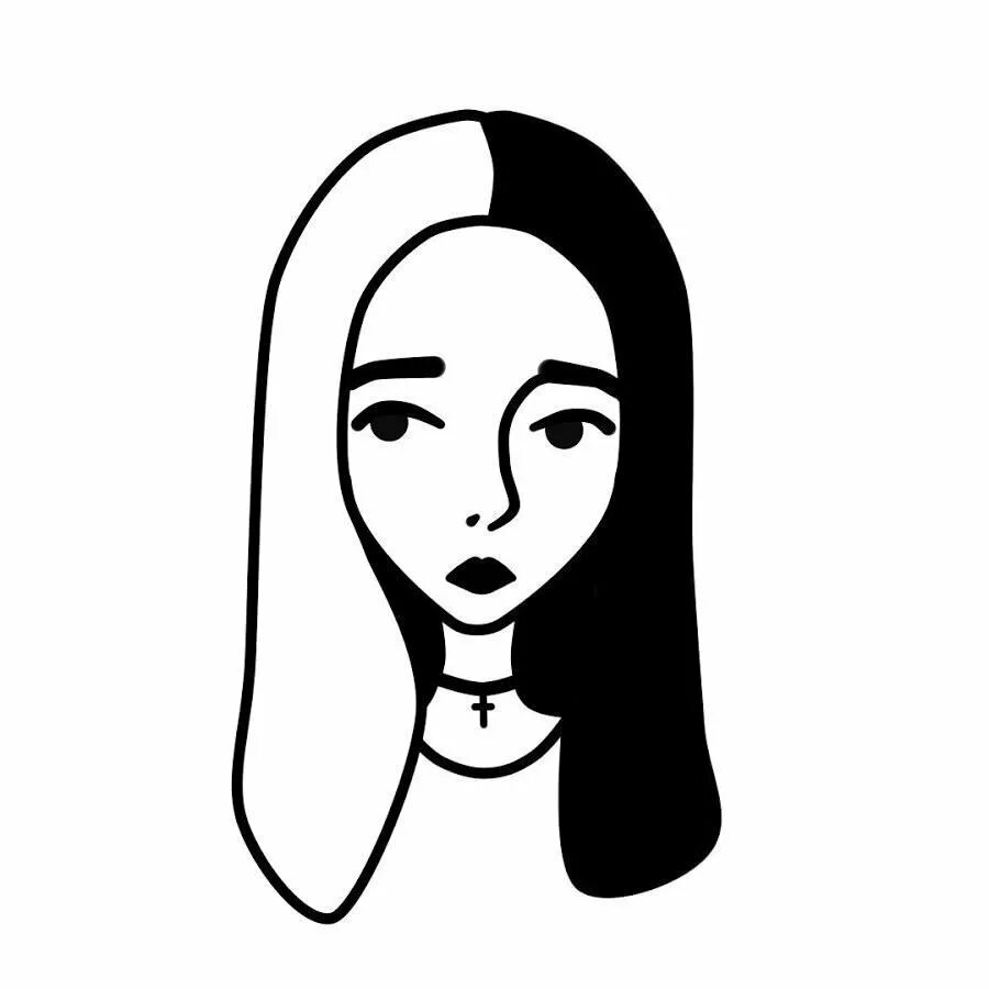 Черные рисунки для срисовки