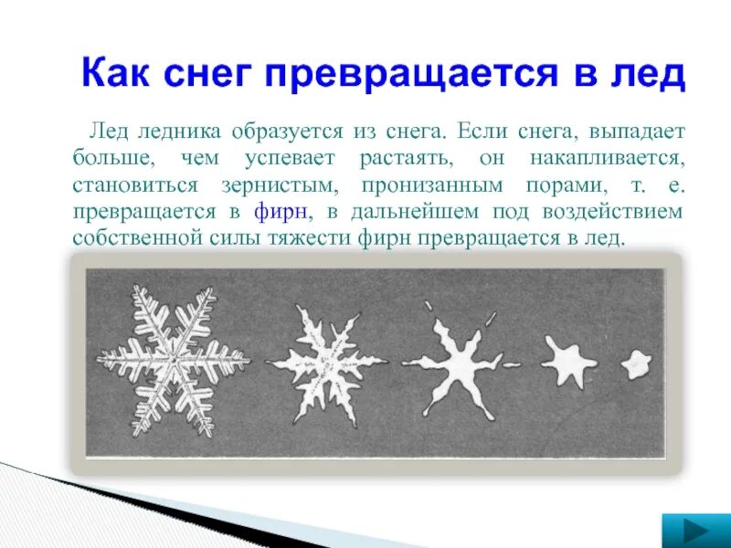 Почему появляется снег. Как образуется снег. Снег превращается в лед. Превращение снега в лед. Из чего образуется снег.