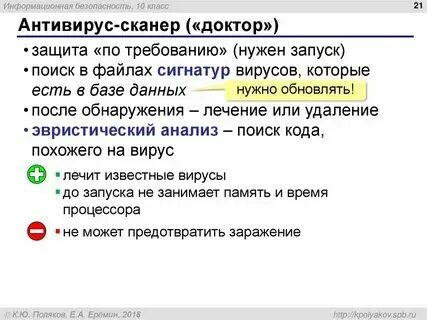 Антивирусные сканеры достоинства