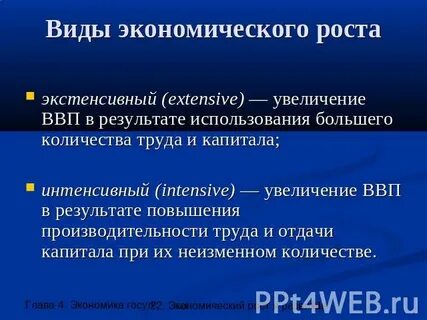 Повышение производительности труда экстенсивный