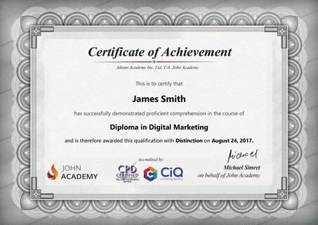 Certificate pdf