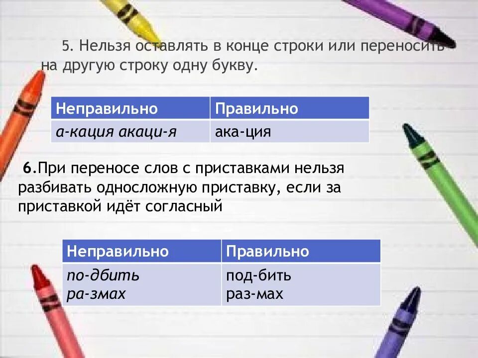 Переносить на другую строку. При переносе слов нельзя оставлять. нельзя оставлять в конце строки и переносить на другую строку. при переносе слов нельзя оставлять на строке. нельзя переносить с одной строки на другую.