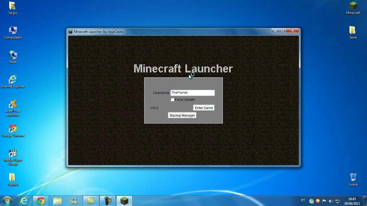 Minecraft Launcher by anjocaido. Wappper Windows.