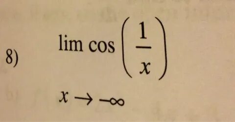 Lim cosx x 0