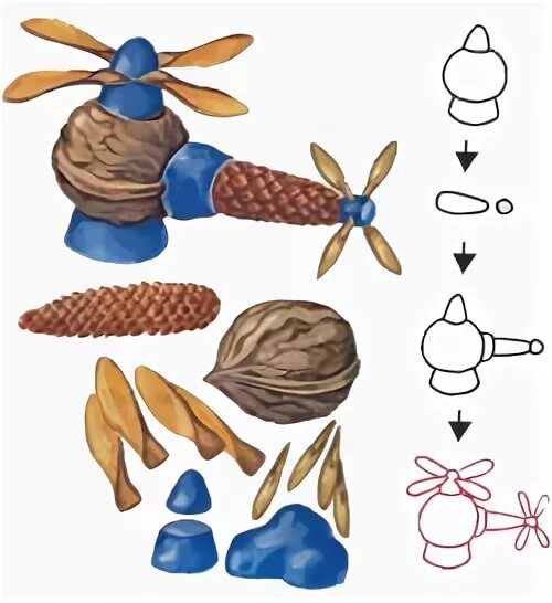 Вертолет из природного материала. Вертолет из природного материала в подготовительной группе. Вертолет из ракушек. Конструирование вертолета из природного материала. Вертолет из природного материала.