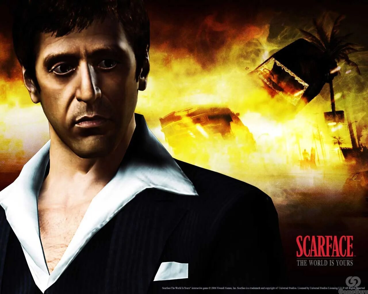 Лицо со шрамом игра. Тони монтана игра. scarface игра. scarface the world is yours обои. scarface 2.