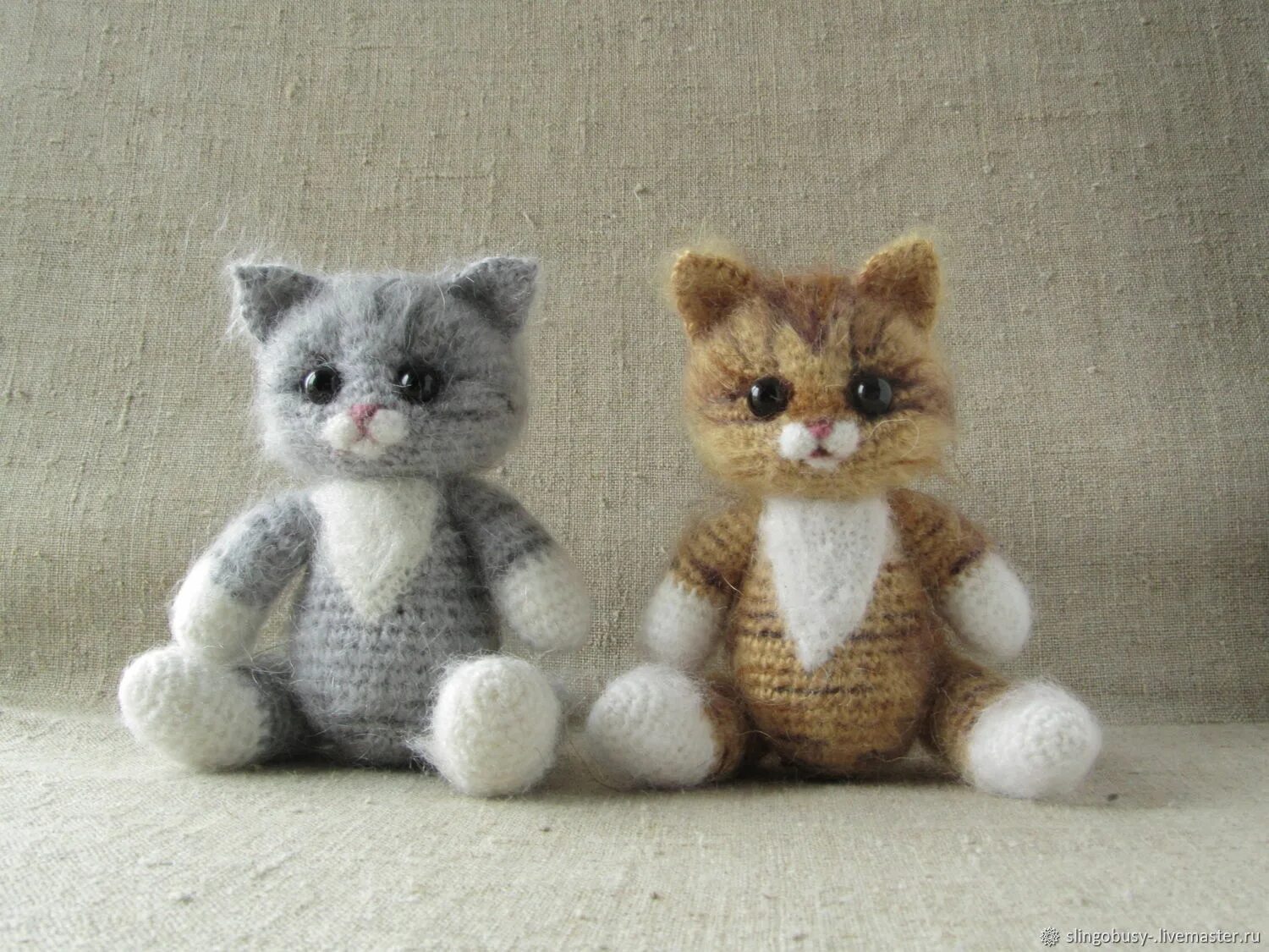 Вязание игрушек кошки