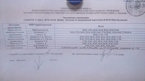 Ргуп расписание