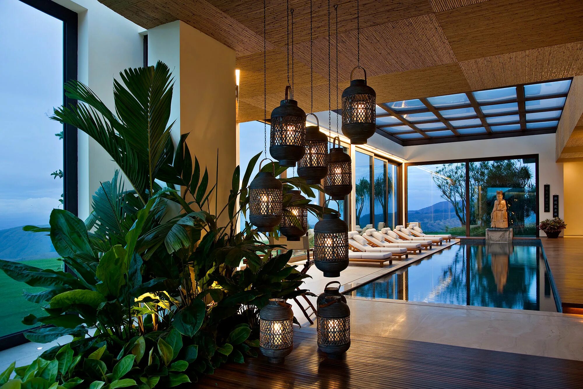 Тропический стиль в интерьере. Дом в тропическом стиле. Бассейн в тропическом стиле. Сад в тропическом стиле.