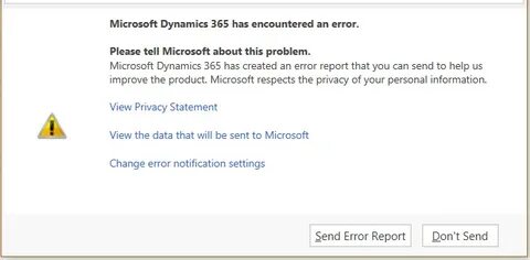 Error sending message