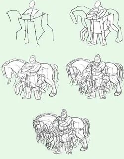 Богатырь нарисовать 4 класс карандашом легко
