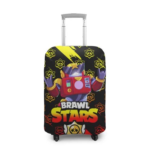 Бравл кейс. Чехол на чемодан brawl stars. brawl stars чемодан. детские чемоданы с бравл старс. фото чемодан brawl stars.