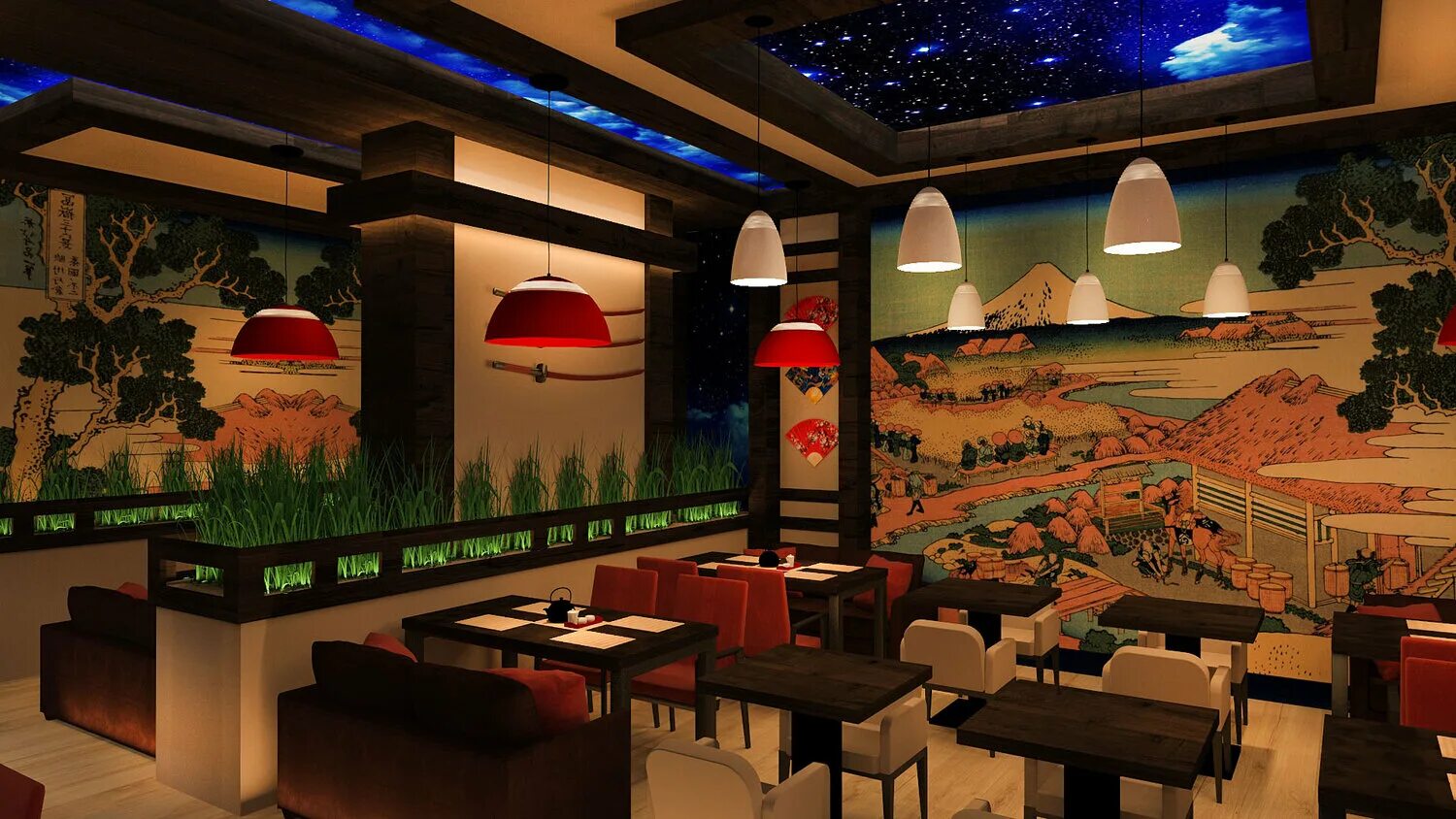 традиционный японский ресторан. японский ресторан тануки. ресторан японской кухни. японское кафе. японский суши ресторан тануки.