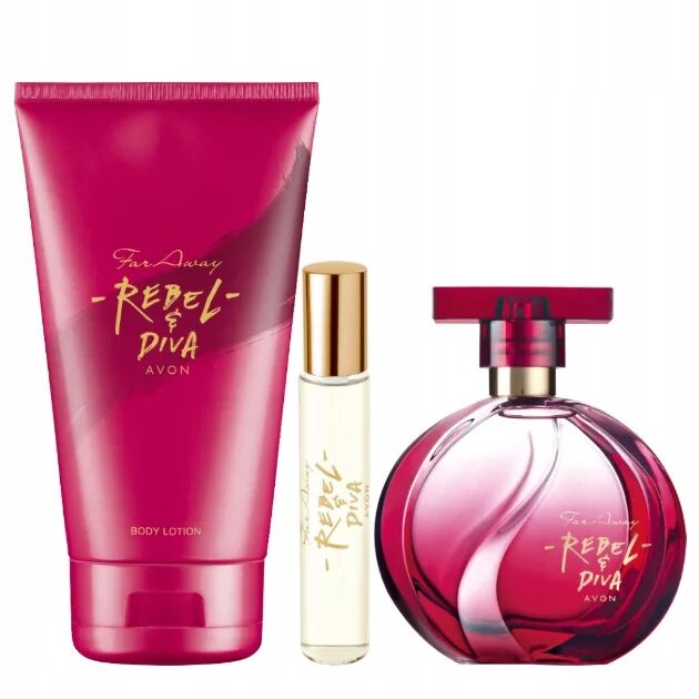 Avon rebel. Туалетная вода Ребель эйвон. Фар авей дива эйвон. Avon far away Rebel Diva. Набор far away Rebel Diva Avon 10 мл и 50 мл.