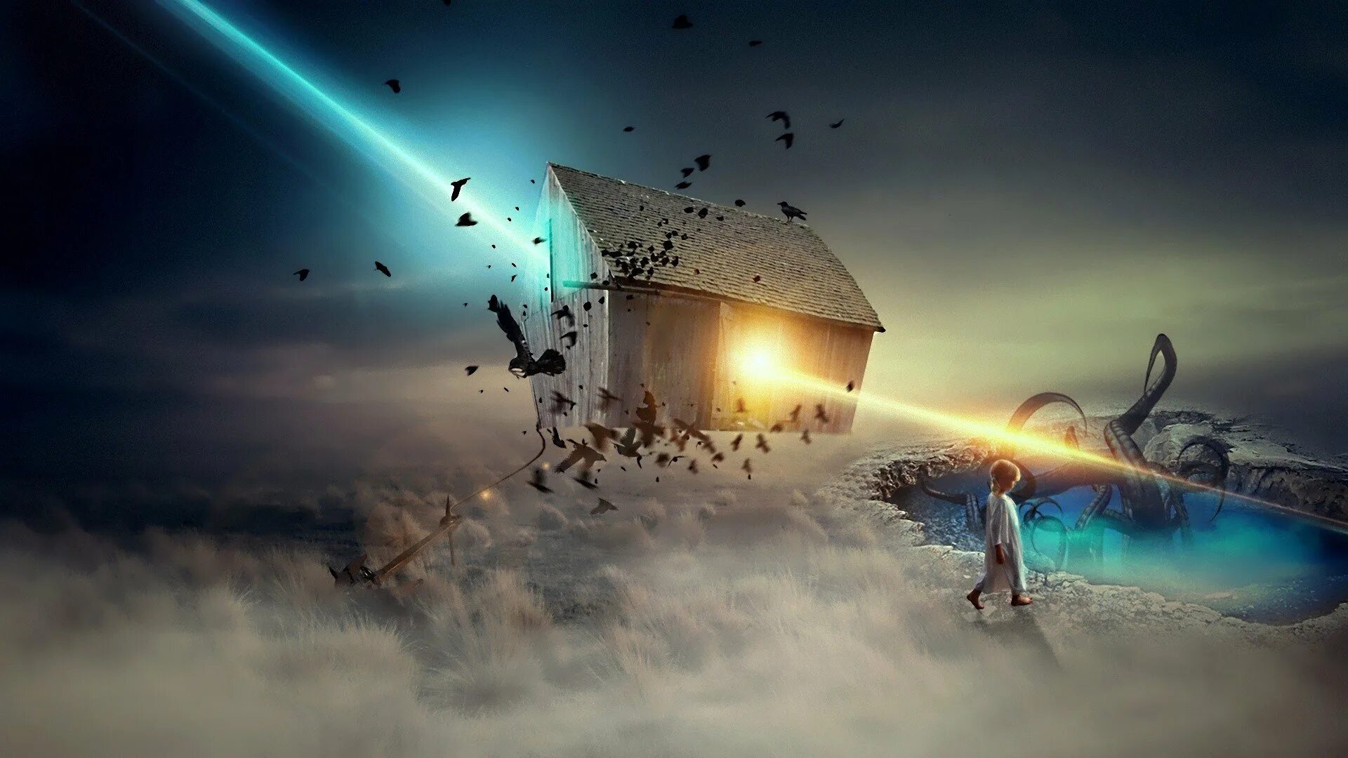 фотоманипуляции анил саксена. картина мечта. дорога души. креативные фотоманипуляции. мечты о счастье.