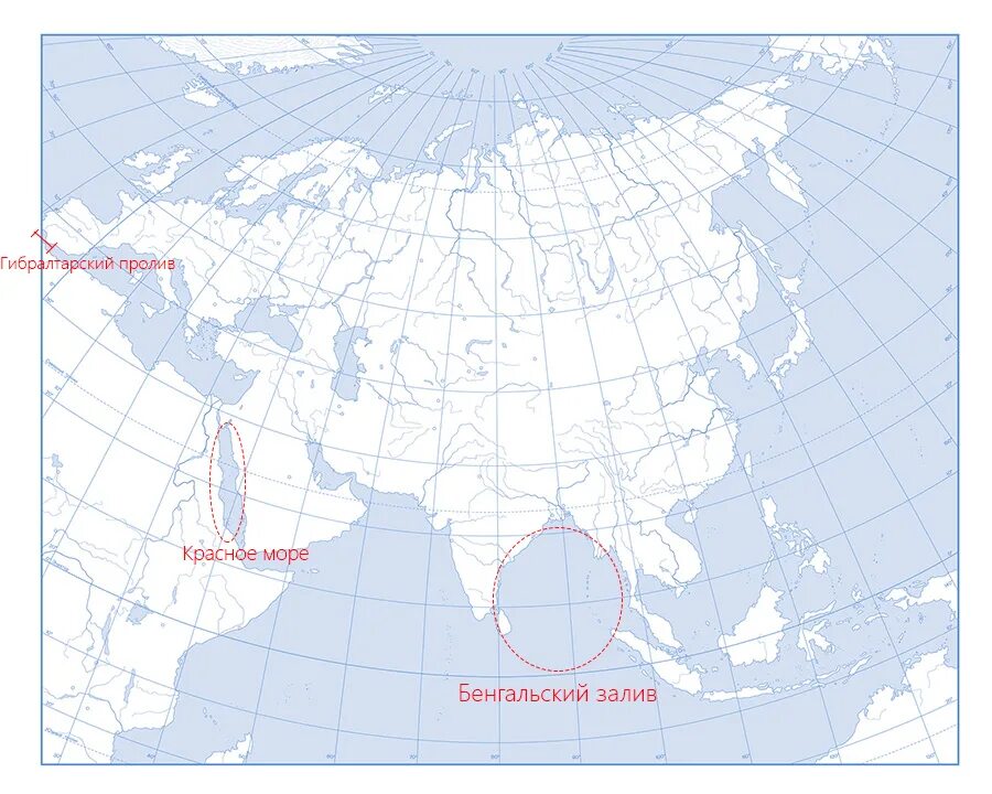 Моря на контурной карте. Красное море на контурной карте. Кркснре море на карте контурной. Заливы и проливы на контурной карте.