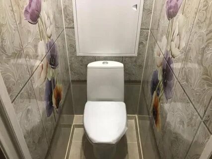 Фото ремонта туалета пластиковыми панелями