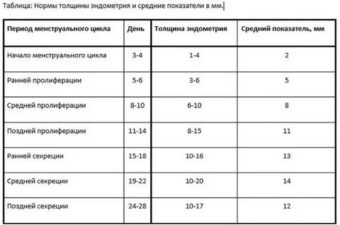 Норма эндометрия матки у женщин после 60