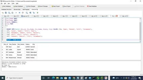 Sqlite select