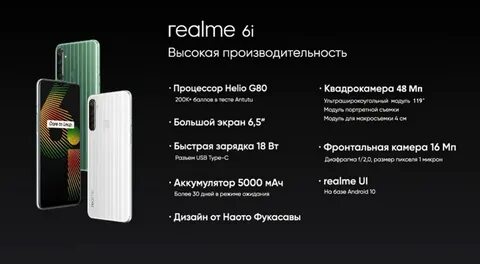 Realme 6 память