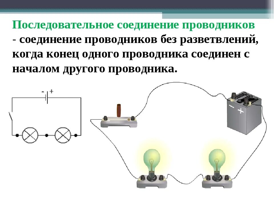 Условия последовательного соединения. Соединение проводов схема физика 8. Последовательное и параллельное соединение проводников. Физика параллельное соединение проводников. Последовательное соединение проводников 8.