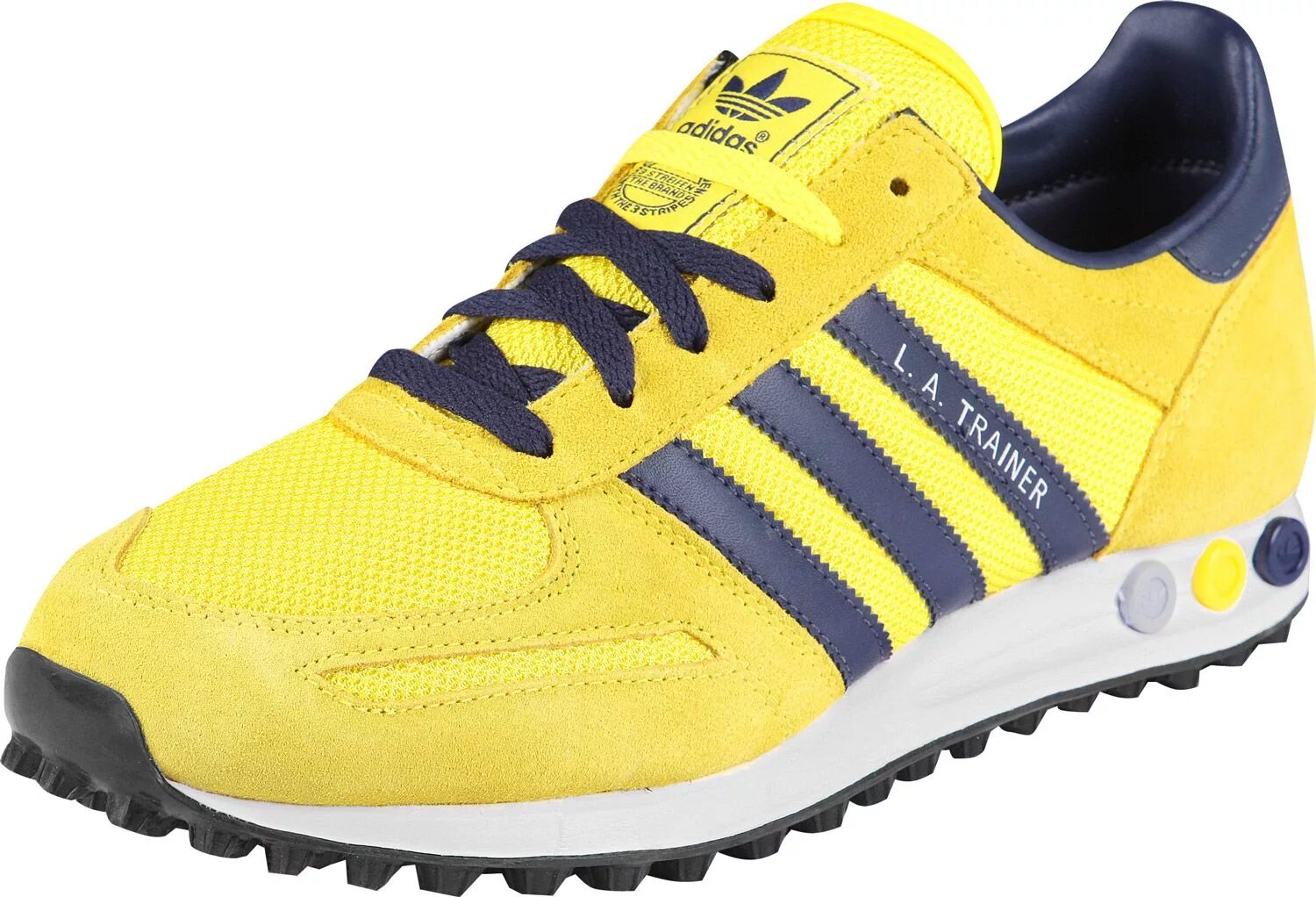 Желто синие кроссовки. Adidas la Trainer Blue Yellow. Adidas la Trainer Yellow. Кроссовки адидас желтые мужские. Adidas Trainer Yellow.