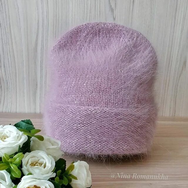 чепчик женский из ангоры