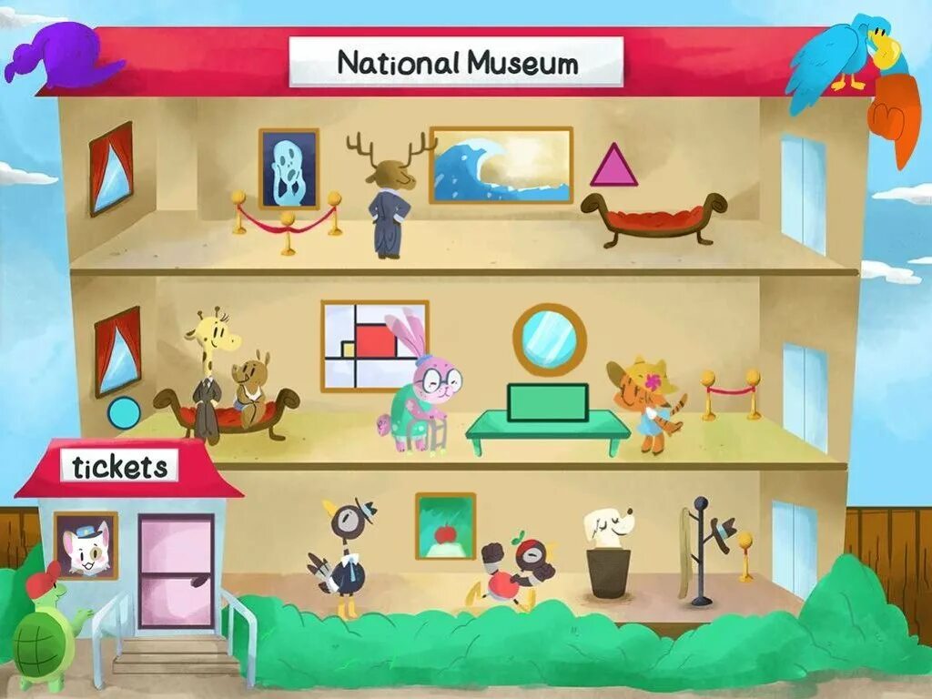 Find shapes. Find the shapes game. find shapes in the picture. игры геометрическими фигурами в коридоре. кот музей игра.