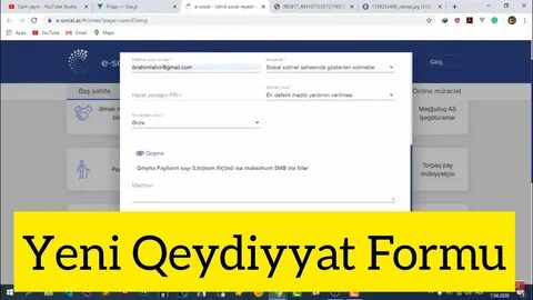 Sosial az qeydiyyat