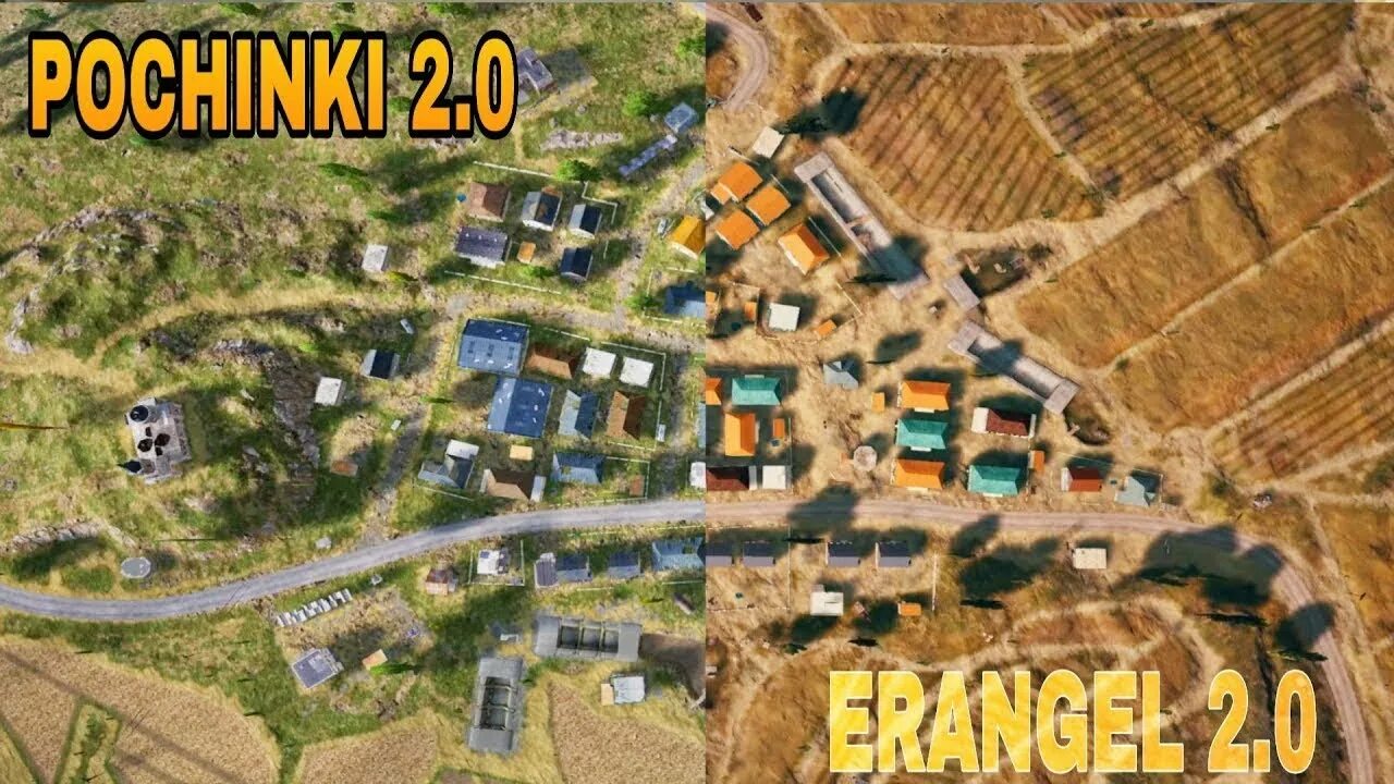 ЭРАНГЕЛЬ 2.0. Карта Pochinki в PUBG. ЭРАНГЕЛЬ 1.0. Карта ЭРАНГЕЛЬ.