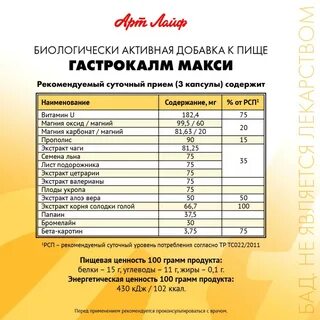 Гастрокалм отзывы