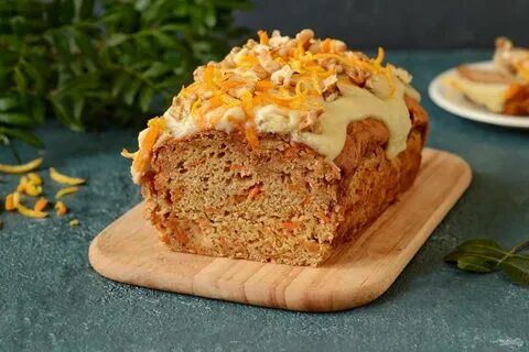 Морковный пирог с грецкими орехами и корицей