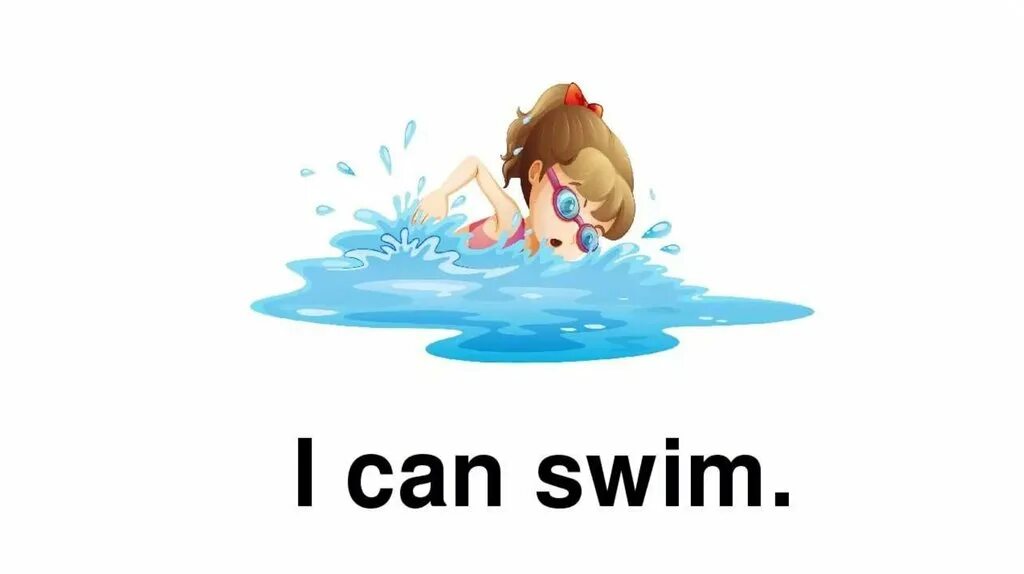 Flies can t swim. I can Swim. I can Swim рисунок. Карточка Swim. Глагол плавать.