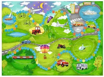 Игры ходилки на 4 листах