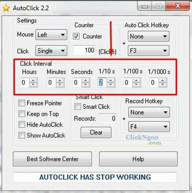 Smart autoclicker