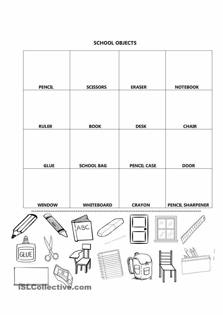 Задания по английскому языку школьные принадлежности. Школьные принадлежности Worksheets. School objects задания для детей. School things задания.