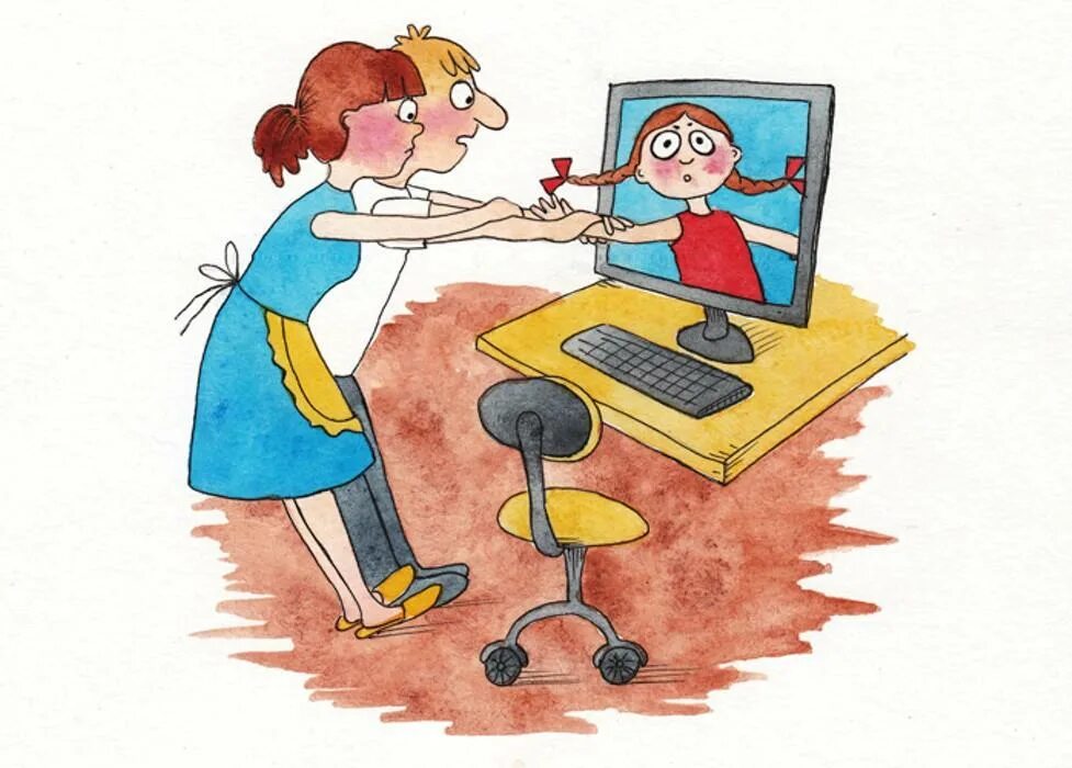 Компьютер картинка для детей. Компьютерная зависимость. Ребенок за компьютером рисунок. Компьютерная игровая зависимость. Родители без интернета