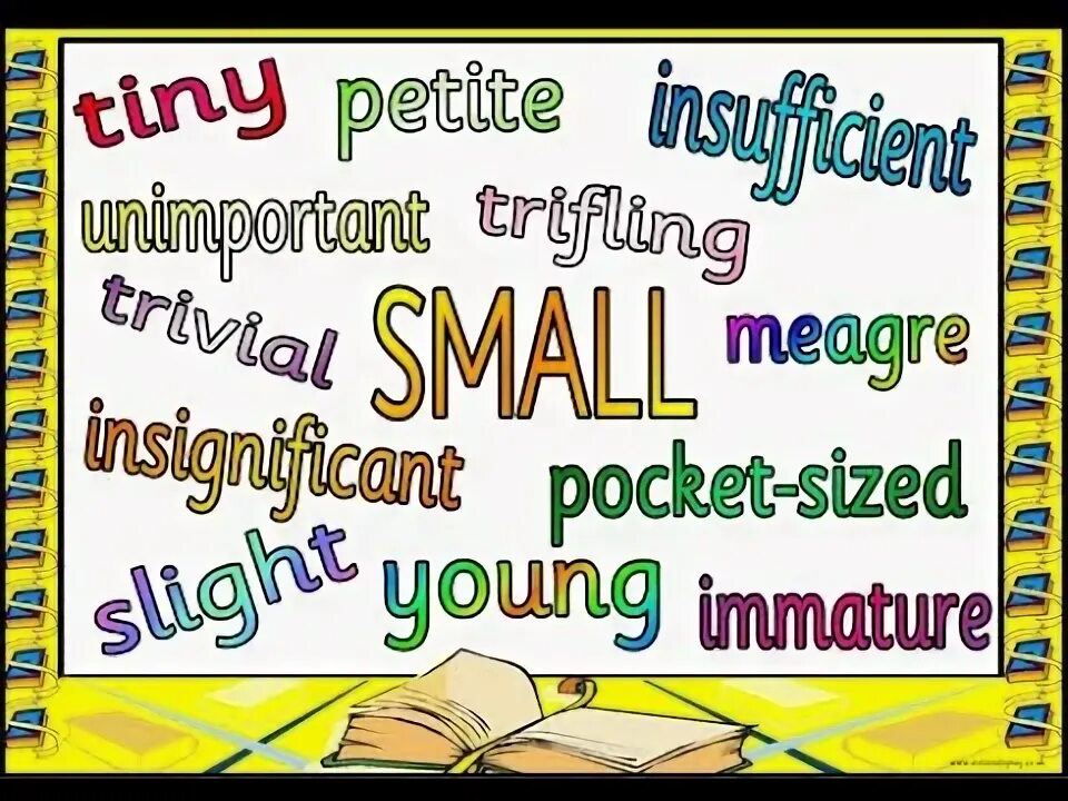 It s a small small word. Синонимы к слову small. unimportant synonyms. синонимы к слову interesting. can синонимы.
