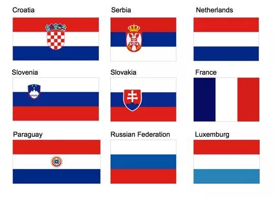 Страны из 3 цветов