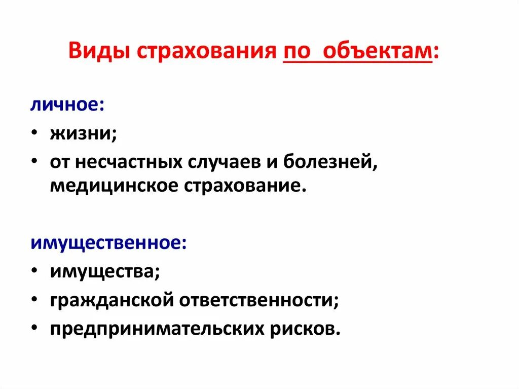 Виды страхования. Виды страхования по объекту страхования. Классификация видов страхования. Виды страхования пообьекту. 5 формы страхования